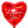 Valentine balloons - I love you balloon